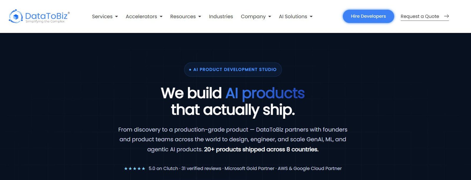 datatobiz (top 8 AI development company)