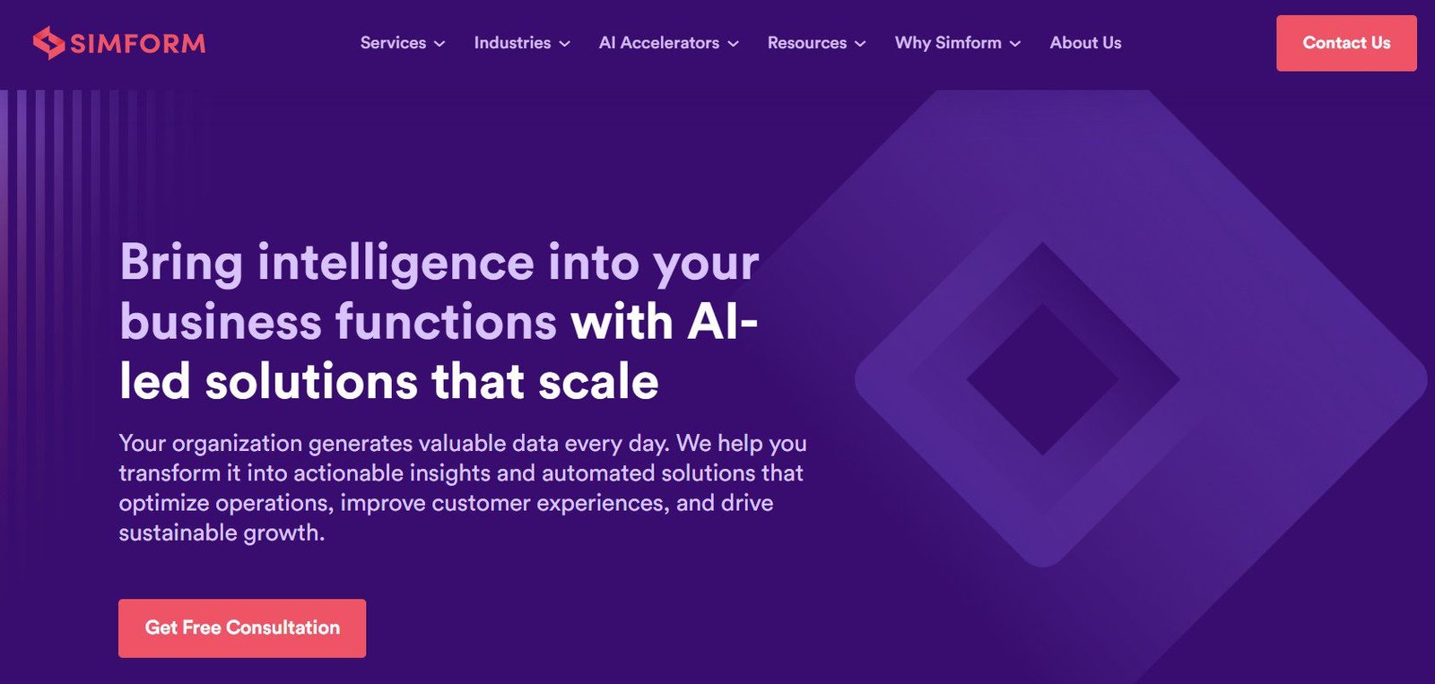 simform (top 8 AI development company)