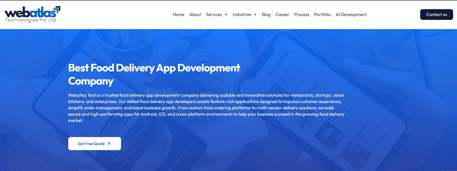 webatlas tech (food delivery)